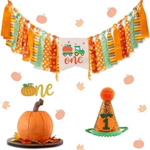 Pumpkin first birthday decorations